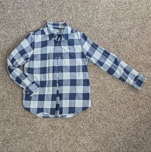 Women's L.L. Bean Blue Checkered Shirt/